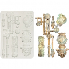 Silicon Mould A5 - Gardens of Time - Clocks and Tubes
