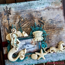 Soft Mould A4 Stamperia - Songs of the Sea - Over the Sea