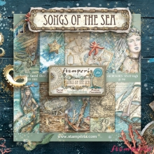 Colored Wooden Shapes A5 Stamperia - Songs of the Sea - The Mermaid