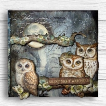 Schablon 12x25 cm - The Owl's House - Letter