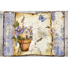 Rub-On Stamperia - Welcome Home Manuscript - 10x21 cm