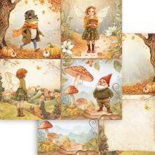 Paper Pad Stamperia 8x8 Tum - Whispering Woods