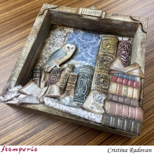 Paper Pad Stamperia - Vintage Library Backgrounds - 12x12 Tum