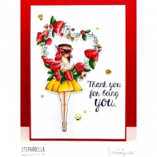 Stämpel EZ-monterad Stamping Bella - With A Heart Wreath
