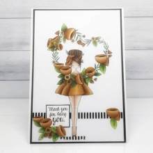 Stämpel EZ-monterad Stamping Bella - With A Heart Wreath