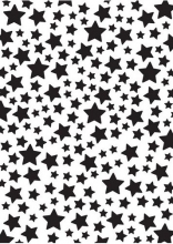 Schablon Stencil A5 - Nellie Snellen - Stars