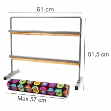Presentpappersstativ B: 61,5 cm H: 51,5 Presentpapper Presentinslagning