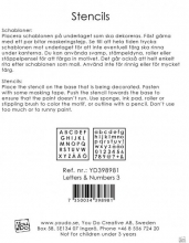Schablon YouDo Letters & Numbers 3 Stencil