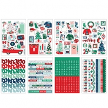 Sticker Book - Echo Park - Happy Holidays - 16 sidor