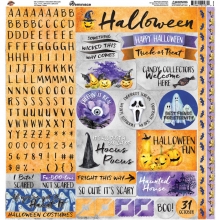 Paper Kit 12x12 Reminisce Watercolor Halloween