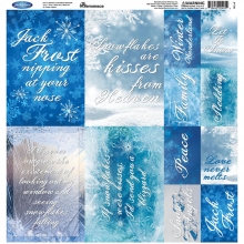 Paper Kit 12x12 Reminisce Jack Frost till scrapbooking, pyssel och hobby