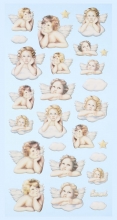Softy Stickers 3D - Ängel på moln