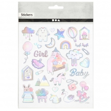Stickers - Baby Girl - 15x16,5 cm - 30 st