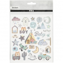 Stickers - Baby Boy - 15x16,5 cm - 32 st
