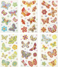 Stickers 6 ark Funny Butterflies Dekorationer DIY