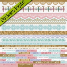 Paper Pack 12x12 Christmas Wishes 12 ark + stickers Kaisercraft Scrapbooking Papper