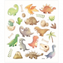 Glitterstickers - Dinosaurier - 15x16,5 cm