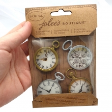 3D Stickers Jolees Vintage Pocket Watches Klistermärken