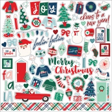 Jul Stickers - Happy Holidays - Echo Park