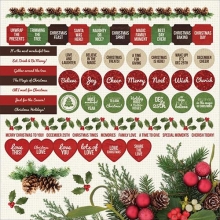 Paper Pack 12”x12” Kaisercraft Basecoat Christmas Scrapbooking Papper
