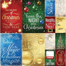 Stickers 12”x12” Reminisce Magical Christmas Posters Klistermärken