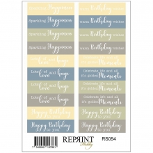 Stickers Reprint - Summer Meadow - Grattis Hurra!