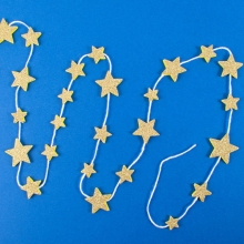 Glitter Foam Stickers - Guld/Silver Stjärnor - 132 st