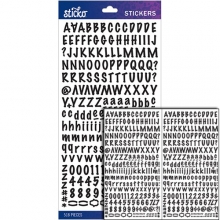 Alfabet Stickers Sticko - Black Marker Small - 518 delar!