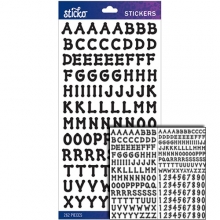 Alfabet Stickers Sticko - Black Dot Small - 262 delar!