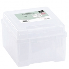 Förvaringsbox - Transparent Låda Med Fodral - Pysselförvaring