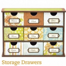 Beyond The Page MDF Storage Drawers till scrapbooking, pyssel och hobby