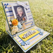 Cardstock Florence Canvas Sapphire Student Konfirmation