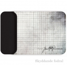 Tim Holtz Glass Media Mat Travel - 14 x 8 tum - White