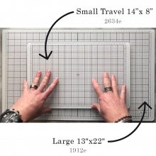 Tim Holtz Glass Media Mat Travel - 14 x 8 tum - White
