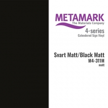 Vinyl Matt - Metamark Folie - 32 x 100 cm - Black Svart