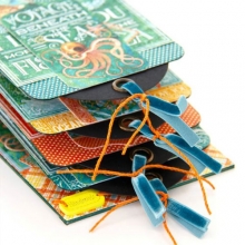 Graphic 45 Staples Square Tag Album 4.5X5