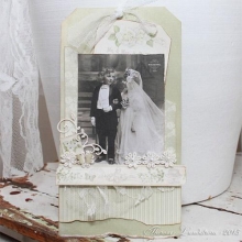 Papper Pion Vintage Wedding White Flowers Bröllop Kärlek Alla Hjärtans Dag