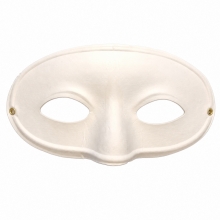 Halvmasker av papp H: 9,5 cm B: 18,5 10 st Masker