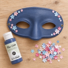 Halvmasker av papp H: 9,5 cm B: 18,5 10 st Masker