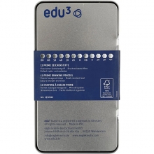 Tecknarblyerts Edu 4H - Metalletui - 12 st