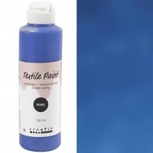 Textilfärg Pärlemor - Blå - 250 ml