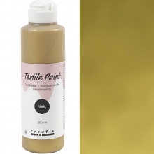 Textilfärg Pärlemor - Guld - 250 ml