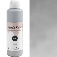 Textilfärg Pärlemor - Silver - 250 ml