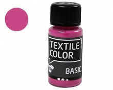 Textil Färg Rosa 50 ml Textilfärg Basic till scrapbooking, pyssel och hobby