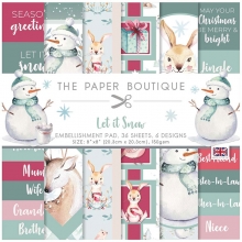 Paper Pad 8x8 - The Paper Boutique - Let it Snow