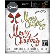 Tim Holtz Sizzix Thinlits Dies - Christmas Ribbon
