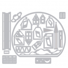 Tim Holtz Sizzix Thinlits Dies - Snowglobe II - 26 delar