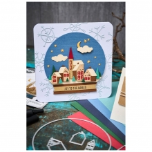 Tim Holtz Sizzix Thinlits Dies - Snowglobe II - 26 delar