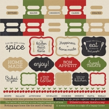 Stickers 12x12 Bon Appetit Kaisercraft Scrapbooking Papper