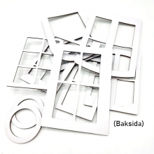 Chipboard Fönster - Tim Holtz Baseboards Window Frames - 10 st